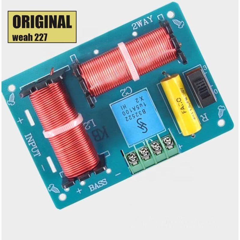 Crossover Pasif 2 Way WEAH-227 Bass Treble 4-8 Ohm 150-200W Original 8