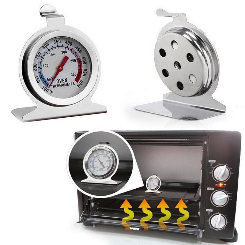 Termometer Oven Analog Stainless Steel 50-300°C untuk Baking & Memasak 2