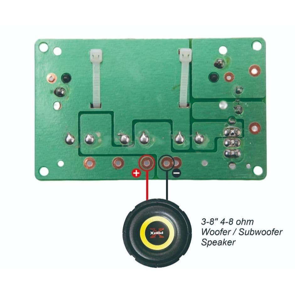Crossover Pasif 1 Way Subwoofer WEAH-85 Low Pass untuk Speaker 5-15 Inch 7