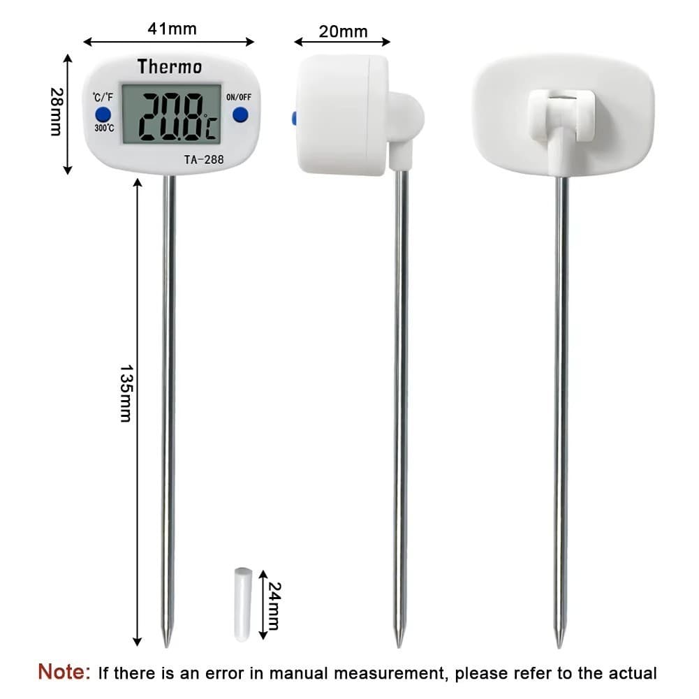 Termometer Makanan Digital -50 s/d 300°C Auto Off untuk Masak, Susu, Kopi & Air 4