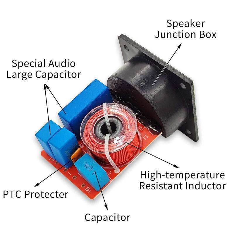 Crossover Pasif 2 Way 100W Bass Treble 4-8 Ohm untuk Speaker 2-6 Inch 6