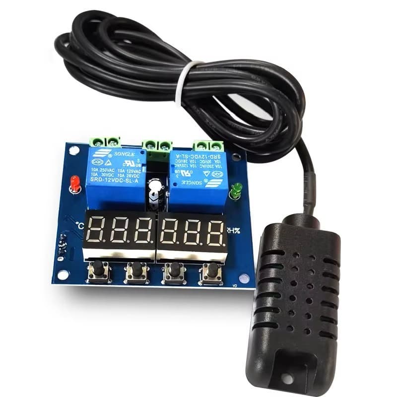 XH-M452 Thermostat & Hygrostat Digital 12V Kontrol Suhu Kelembapan Mesin Tetas 2