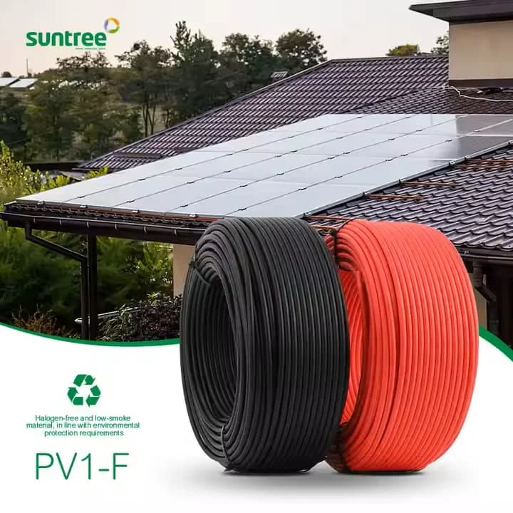 Kabel Solar Panel Suntree PV1-F 2x4 mm² / 2x6 mm² 1000V DC Twin Core